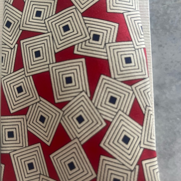 Lot of 2 Mens Tie Robert Talbott The Red Barn Tie Blue Red - Picture 3 of 5